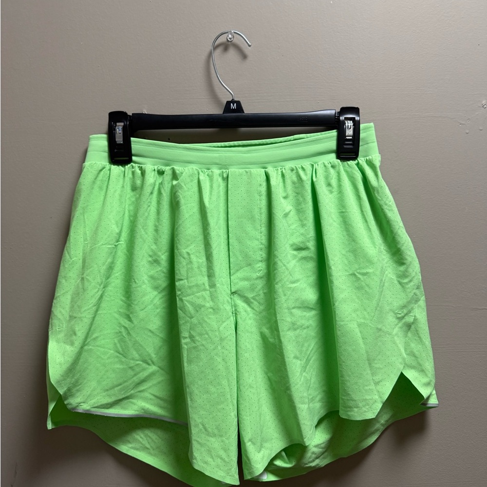 Lululemon Athletica Bright Green Athletic Shorts